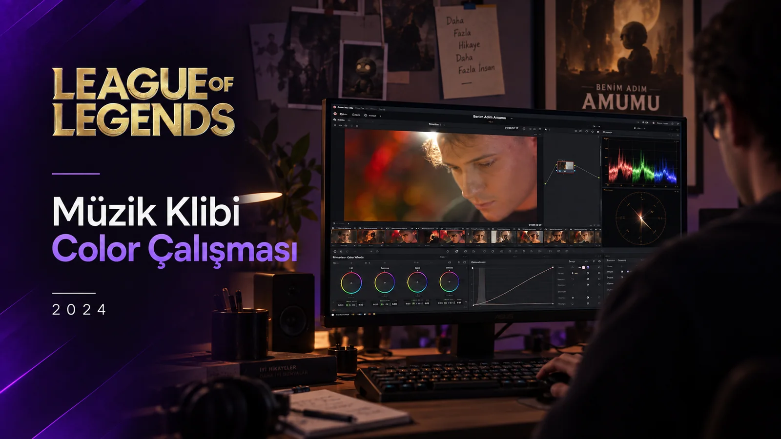 League of Legends Müzik Klibi Color Çalışması 2024